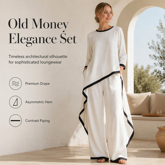 🛍️Új érkezések és különleges ajánlat👗Női alkalmi tunika és bő szárú nadrág szett