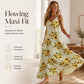 🌻Flowy Vacation Maxi Ruha – Friss Elegancia és Természetes Kényelem🌸