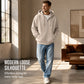 🍂Férfi teljes cipzáras gofri kötésű kapucnis pulóver – Kényelmes kényelem találkozik a mindennapi stílussal