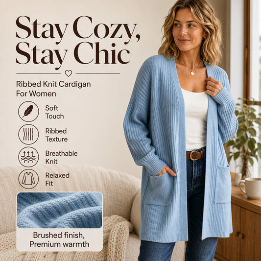 🍂Akciós -50%💙A Mindennapi Bordázott Kardigán🧶Könnyű, előnyös szabású, és az angol őszre tervezve