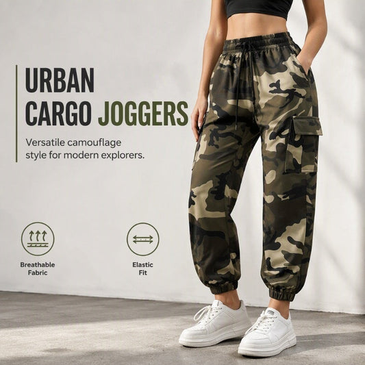 👖Új érkezések - Bő szabású cargo joggerek, magas nyújthatóságú anyaggal – Praktikus zsebekkel és szűkülő szabással aktív városi viselethez