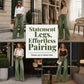 👖 Hosszabbnak tűnő lábak, könnyű kényelem | Női vintage magas derekú, széles szárú farmer