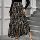 👗✨Női virágmintás hosszú ujjú A-vonalú maxiruha
