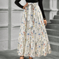 👗✨Női virágmintás hosszú ujjú A-vonalú maxiruha