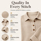 🧶✨ Női gofri kötésű hosszú ujjú henley felső – Kényelmes, előnyös és könnyedén stílusos