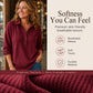 🧶✨ Női gofri kötésű hosszú ujjú henley felső – Kényelmes, előnyös és könnyedén stílusos