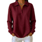 Bestseller🏆🧶 Női hosszú ujjú, V-kivágású kötött top