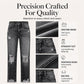 👖 Vintage Edge, könnyed stílus | Női szakadt farmernadrág