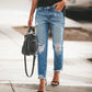 👖 Vintage Edge, könnyed stílus | Női szakadt farmernadrág